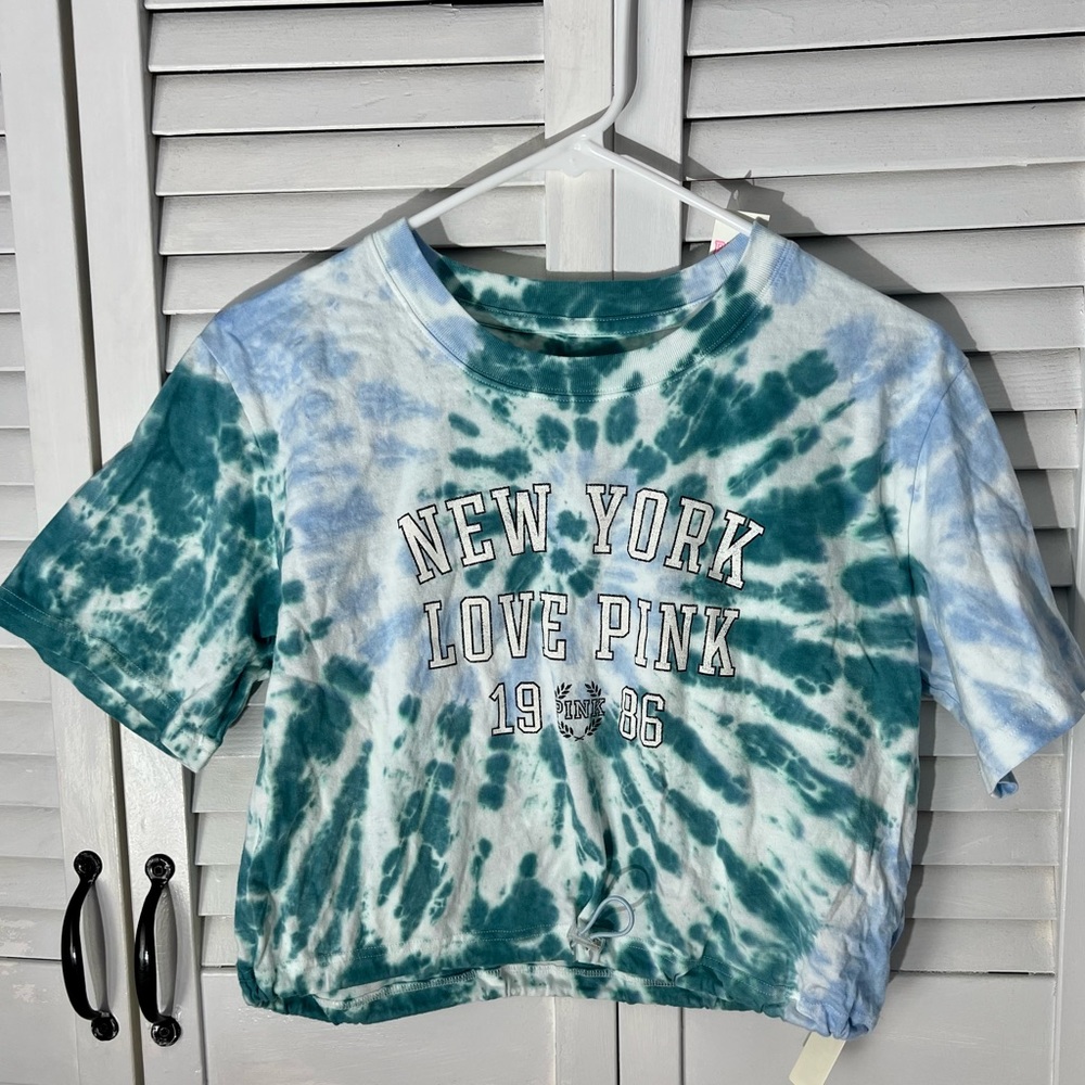 NWT PINK tie dye crop top!